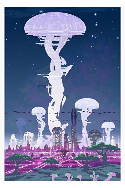 Universal Αναγέννηση - Cyberpunk Arcology Solarpunk Mega City Ξύλινη διακοσμη...