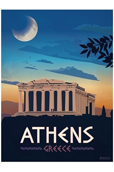 Universal Αθήνα Ελλάδα Ταξιδιωτική Αφίσα Ταξιδιωτικών Εκδηλώσεων Ξύλινη Διακο...