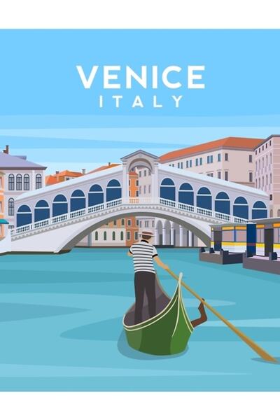 Universal Veneția, Italia - Podul Rialto și Canalul Mare Tablou decorativ din...