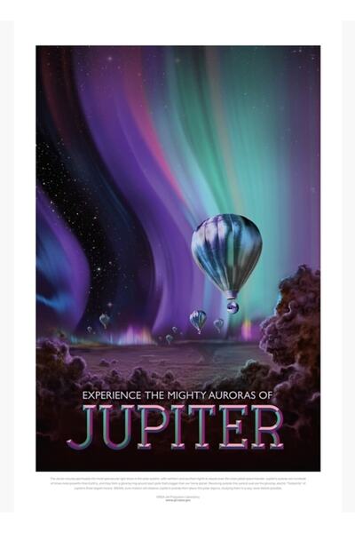Universal Jupiter - Biroul de turism Planete Exterioare, Poster de călătorie ...
