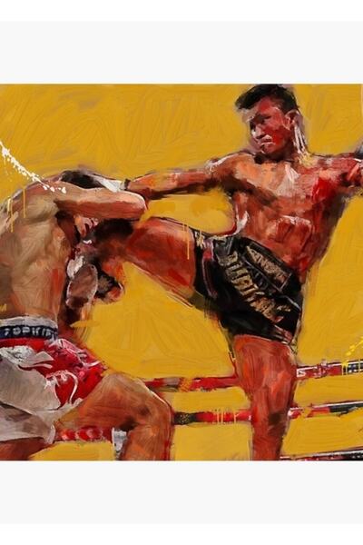 Universal Muay Thai 012 Ξύλινη Διακοσμητική Αφίσα Τοίχου