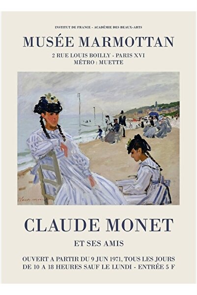 Universal Claude Monet - Afiș de expoziție pentru Muzeul Marmottan, 1971, Pos...