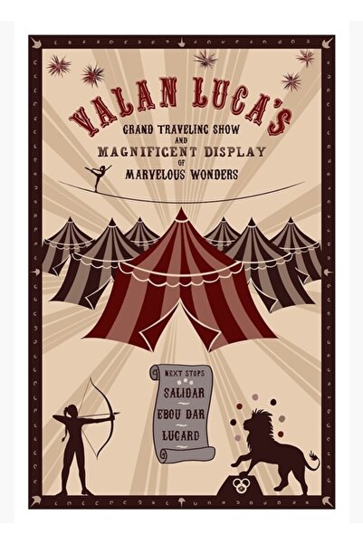 Universal Poster decorativ din lemn cu tematică de circ de Valan Luca