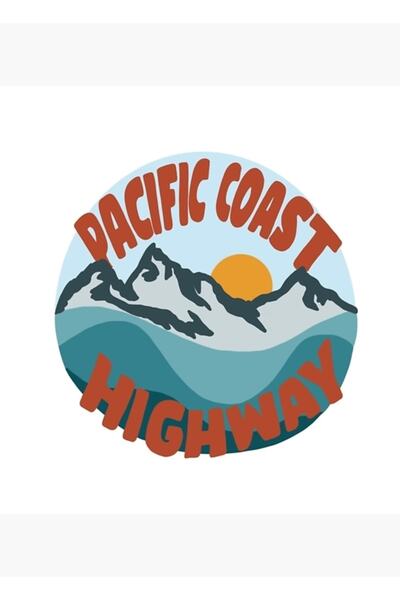 Universal Διακοσμητική ξύλινη αφίσα με σχέδιο του Αυτοκινητόδρομου της Ακτής ...