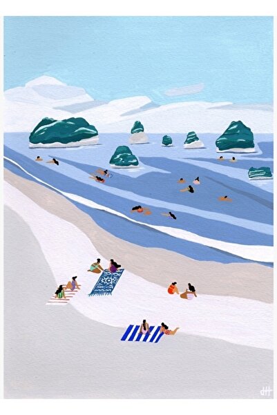 Universal Poster decorativ din lemn cu puncte insulare