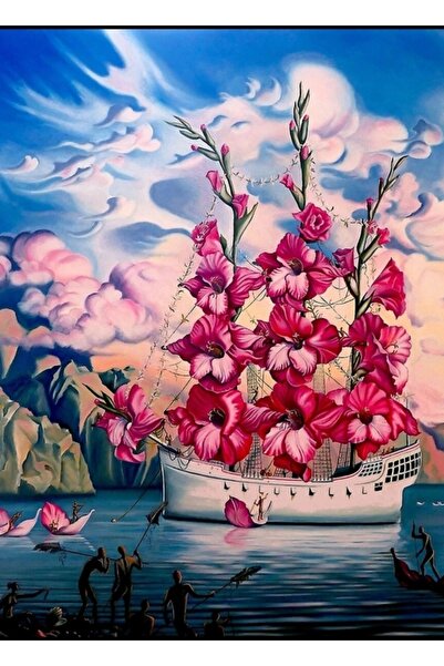 Universal Σκάφος με ιστία σε σχήμα λουλουδιού: Αφηρημένη εικονογράφηση φαντασ...