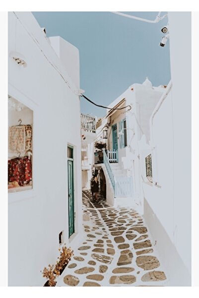 Universal Декоративен дървен плакат за маса Миконос