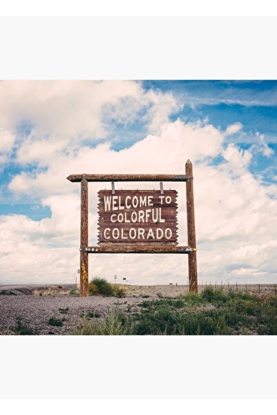 Universal Poster decorativ din lemn colorat cu tablouri Colorado. Bine ați ve...