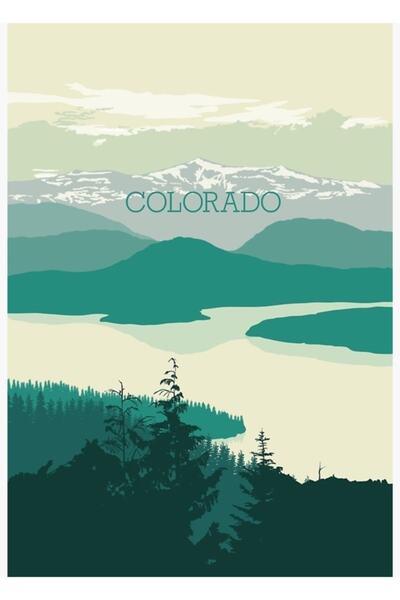 Universal Διακοσμητική ξύλινη αφίσα επιτραπέζιας διακόσμησης Colorado Design