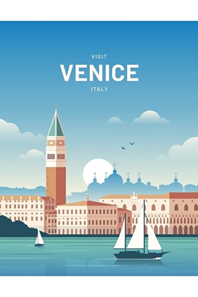 Universal Veneția Italia Tablou de călătorie Poster din lemn decorativ