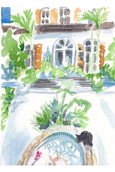 Universal Διακοσμητική ξύλινη αφίσα με θέμα το Key West House Painting