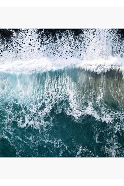 Universal Ζωγραφική με θέμα τον ωκεανό, ξύλινη διακοσμητική αφίσα