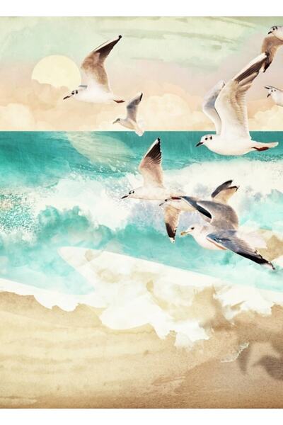 Universal Poster decorativ din lemn cu tablou de zbor de vară