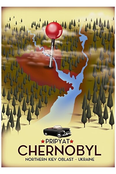 Universal Cernobîl Pripyat Oblastul de Nord al Kievului Ucraina Poster de căl...