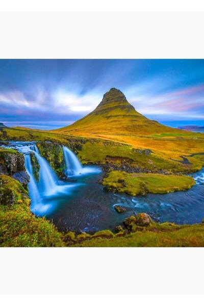 Universal Muntele Kirkjufell Islanda Tablou Poster din lemn Decorativ