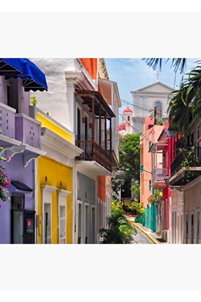 Universal Πολύχρωμοι δρόμοι της παλιάς Σαν Χουάν, Πουέρτο Ρίκο, Ξύλινη διακοσ...