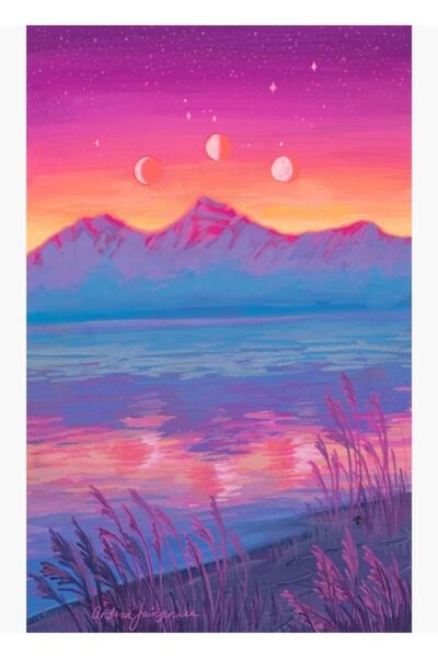 Universal Ζώδια ως τοπία - Ξύλινη διακοσμητική αφίσα με ζώδια, ξύλινη ζωγραφι...