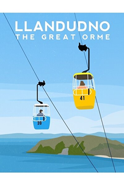 Universal Telefericele Llandudno - The Great Orme, Galicia de Nord, Poster de...