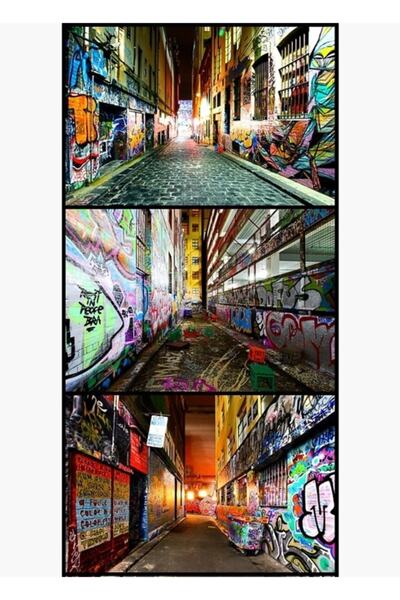 Universal Hosier Lane Tablo Poster decorativ din lemn