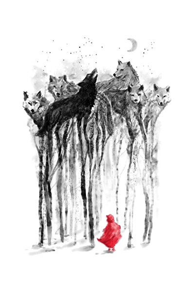 Universal Εικόνα για το Εσωτερικό του Δάσους Ξύλινη Διακοσμητική Αφίσα