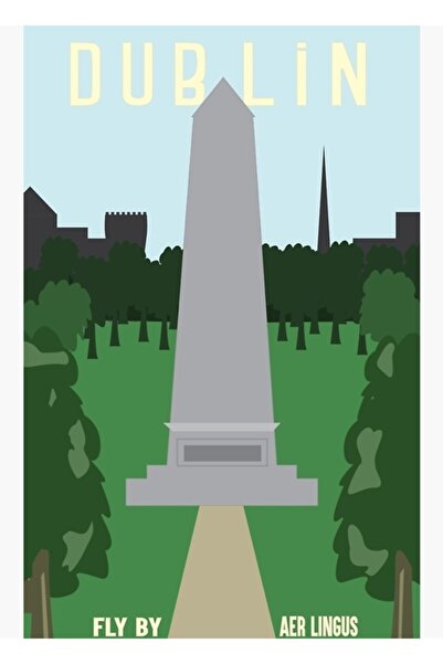 Universal Poster de călătorie Irlanda, tablou decorativ din lemn