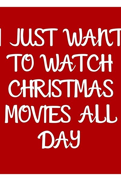 Universal Απλά θέλω να δείχνω ταινίες Χριστουγέννων όλη την ημέρα, ξύλινη δια...