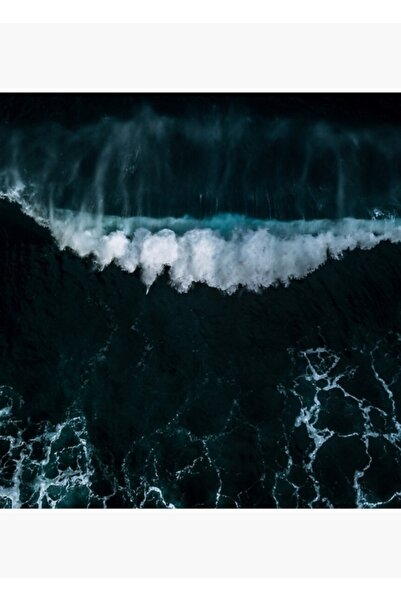 Universal Κύμα σε κίνηση - Ξύλινη διακοσμητική αφίσα με θέμα τον ωκεανό