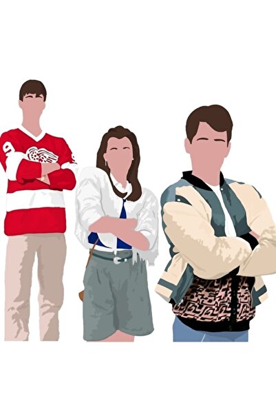 Universal Διακοσμητική ξύλινη αφίσα ζωγραφικής τέχνης Ferris Bueller