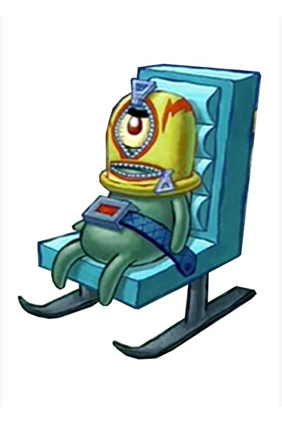 Universal Σφουγγαράκης Μπομπ Τετράγωνο Παντελόνι Πλάνκτον Ξύλινη Αφίσα Ζωγραφ...