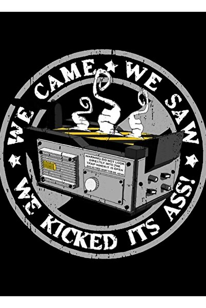 Universal Έφτασαμε, Είδαμε, Το έφτιαξαμε στην οπίσθια πλευρά! Ξύλινη Διακοσμη...