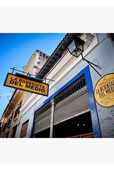 Universal Poster decorativ din lemn cu tematică Cuba