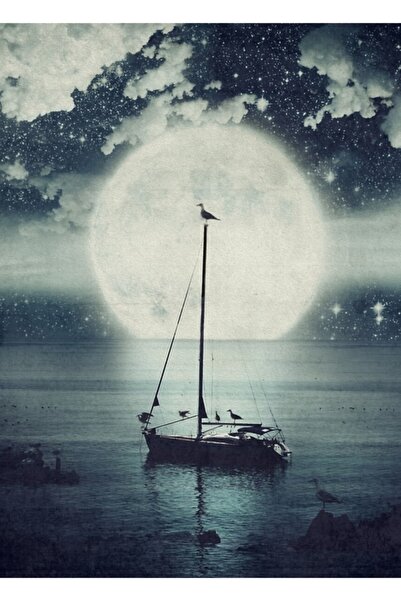 Universal Poster decorativ din lemn cu noapte înstelată