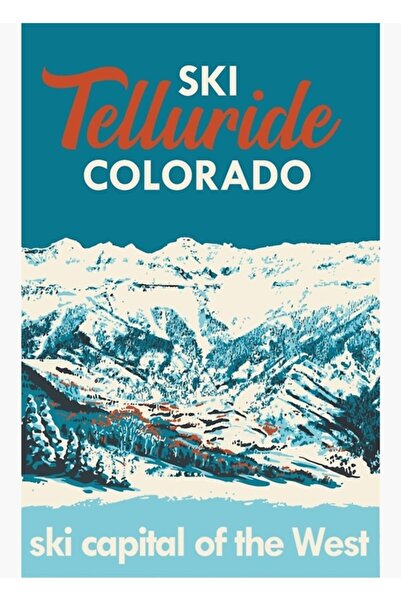 Universal Poster Kayak Telluride Tablo Poster din lemn Decorativ