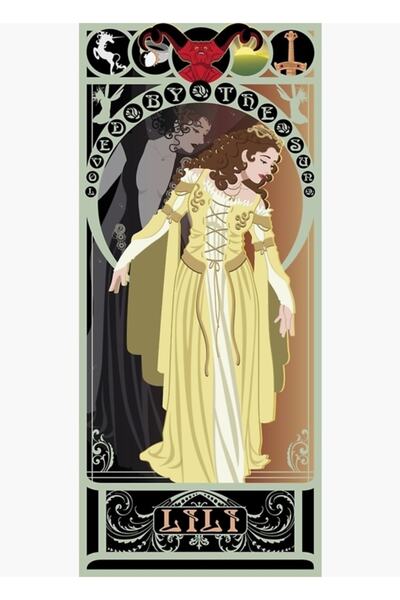 Universal Lili Nouveau - Ξύλινη Διακοσμητική Αφίσα Τέχνης με Θέμα το Θρύλο, Ξ...