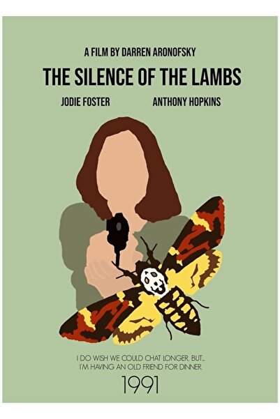 Universal Silence of the Lambs Poster minimalist de film Tablou Poster din le...