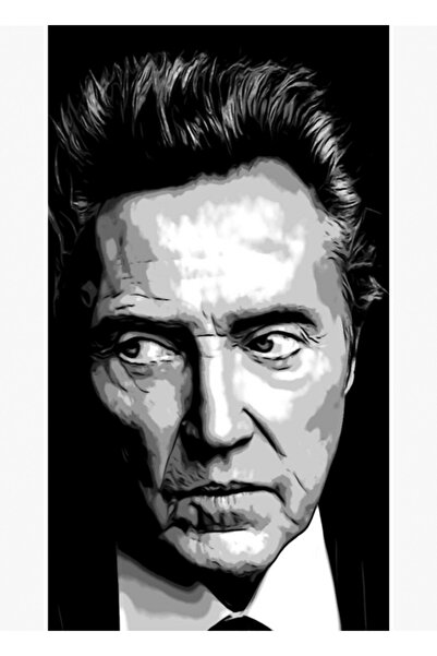 Universal Διακοσμητική ξύλινη αφίσα ζωγραφικής Christopher Walken