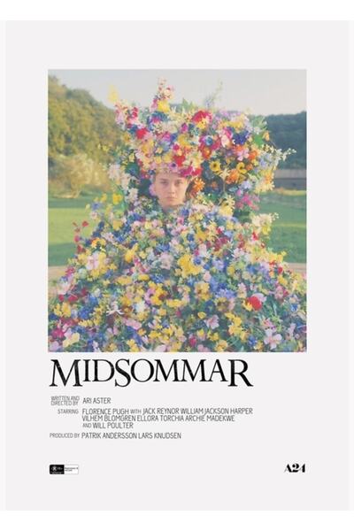Universal Poster de film Midsommar, tablou decorativ din lemn