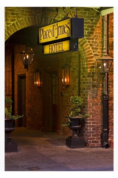 Universal Poster decorativ din lemn cu tablou Place D'armes New Orleans