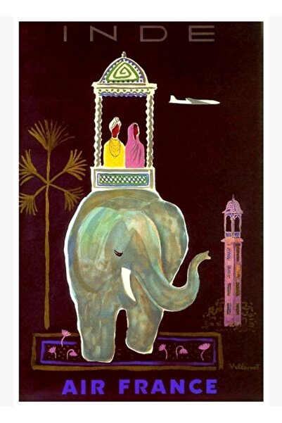 Universal Poster de călătorie în India, tablou decorativ din lemn