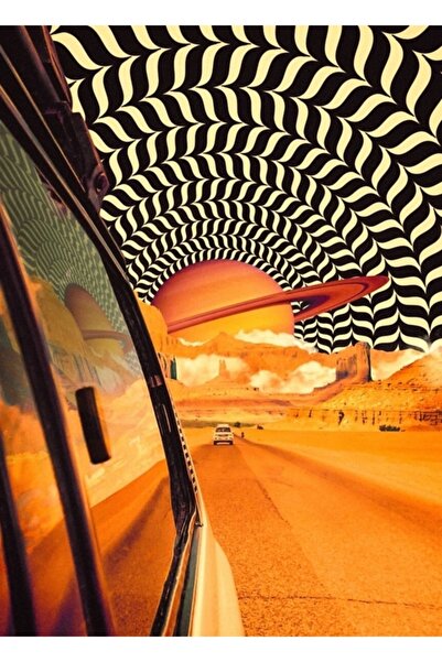 Universal Φανταστικό ταξίδι με το αυτοκίνητο 2 Πίνακες Ξύλινη Διακοσμητική Αφίσα