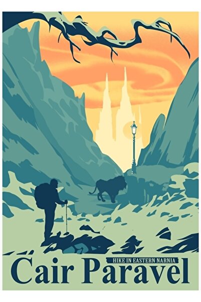 Universal Cair Paravel Νάρνια Ξύλινη Αφίσα Τραπεζιού Διακοσμητική