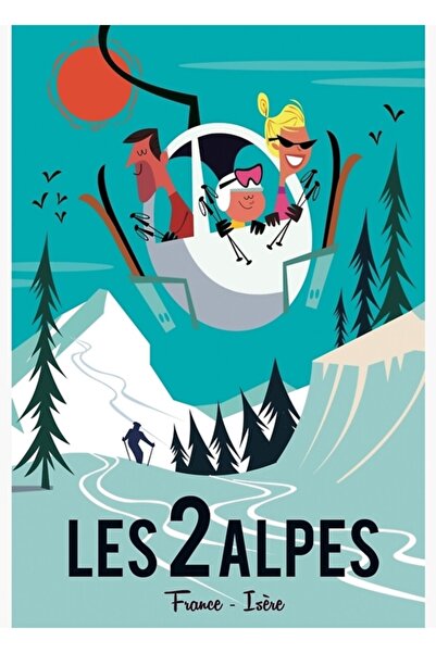 Universal Декоративен дървен плакат Лес 2 Альпс