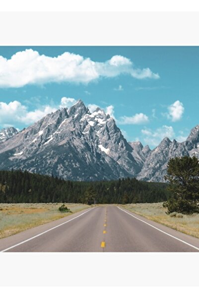 Universal Διακοσμητική Ξύλινη Αφίσα Τραπεζογραφίας  "Δρόμος προς το Βουνό "