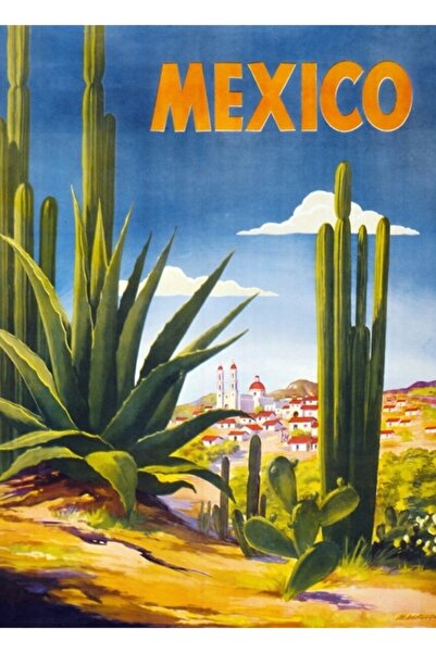 Universal Μεξικάνικη Αφίσα Αναπαλαιωμένη Ξύλινη Αφίσα Διακοσμητική