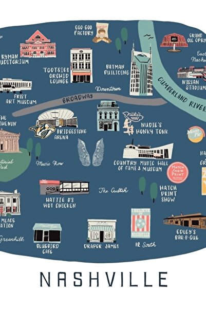 Universal Χάρτης της Νάσβιλ, Ξύλινη διακοσμητική αφίσα ζωγραφικής τέχνης Tn