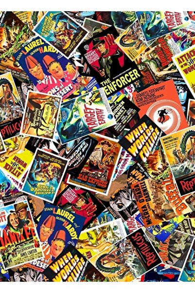 Universal Винтидж колаж от филмови плакати # 2 дървени декоративни плаката за...