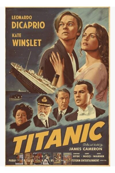 Universal Poster decorativ din lemn Titanic