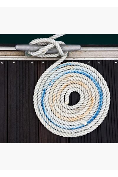 Universal Διακοσμητική ξύλινη αφίσα με σχοινί πρόσδεσης θαλάσσης