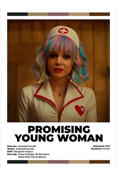 Universal Femeie tânără plină de promisiune, afiș de film alternativ modern, ...