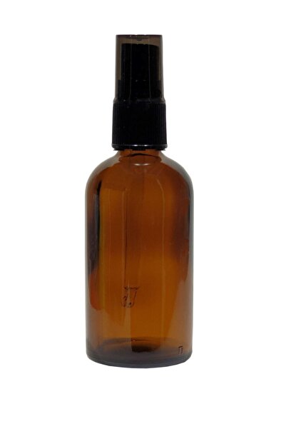 Genel Markalar Amber Cam Şişe 100ml Cam Sprey Kapaklı 3 Adet - Kahverengi